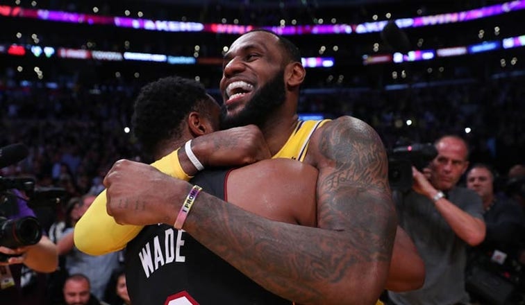 Dwyane Wade tells the story behind his iconic photo with LeBron