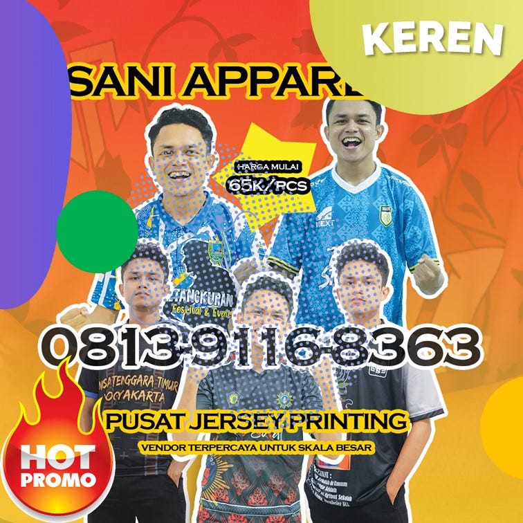 TERJAMIN WA. 081391168363, HARGA jersey futsal printing Lumajang