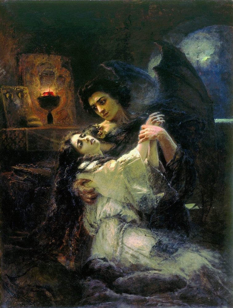 Spooky Art: Tamara and the Demon by Konstantin Makovsky (Interpretation and  Analysis) | by Maria Cristina | Medium