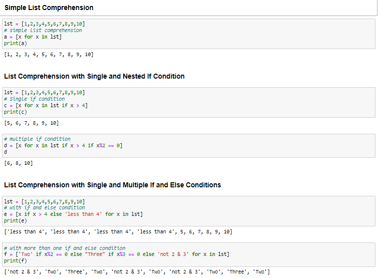 List comprehension in Python. - Khushboo Alvi - Medium