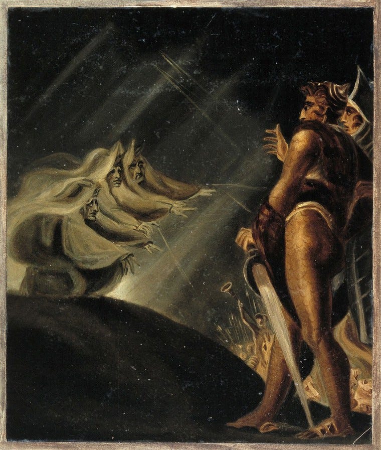 Macbeth and Banquo, Fuseli, Wellcome Collection