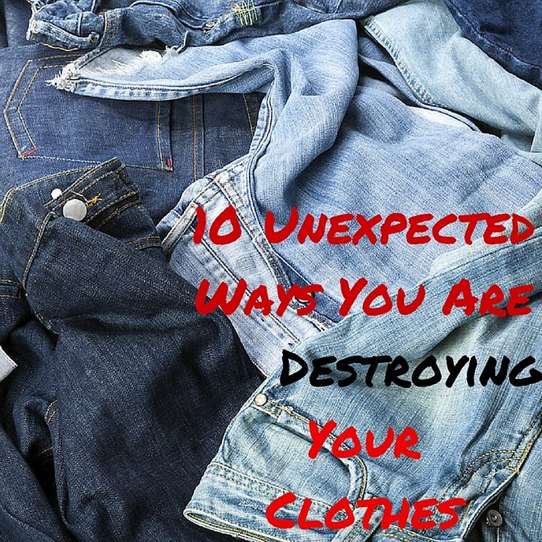 10 Unexpected Ways You Are Destroying Your Clothes | by ZALORA | Medium