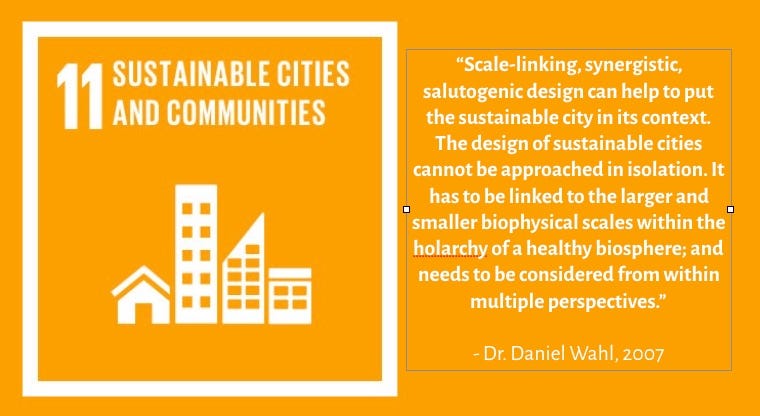 Scale-linking Design for Systemic Health: sustainable communities and  cities in context, by Daniel Christian Wahl, Age of Awareness