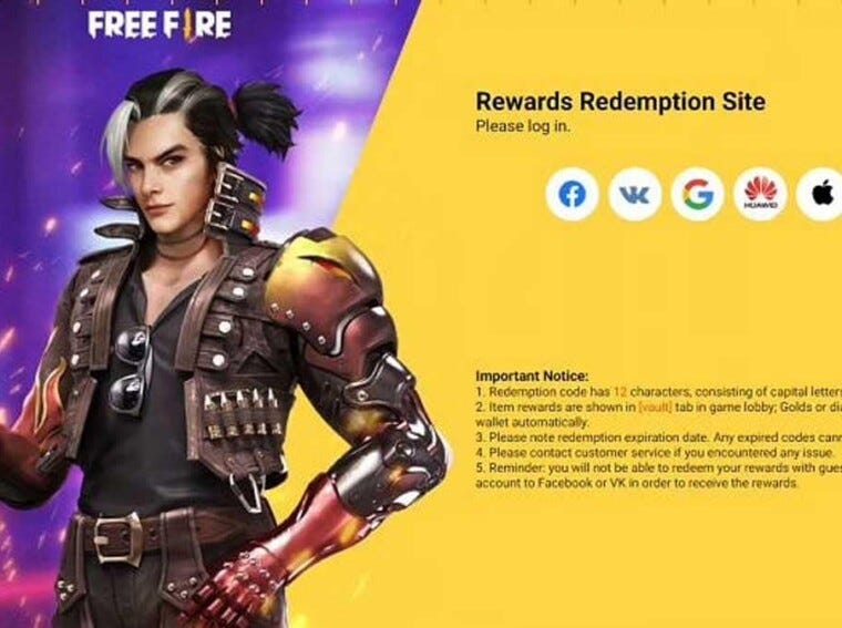 Garena Free Fire Redeem Code | Free Fire code 2021 | by ...