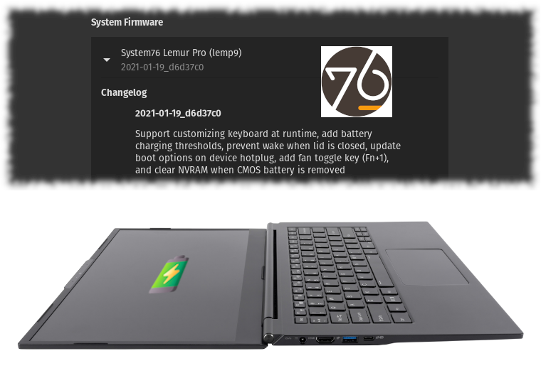 12C/40R/1TSSD】System76 Lemur Pro 引っ張ろ temp12