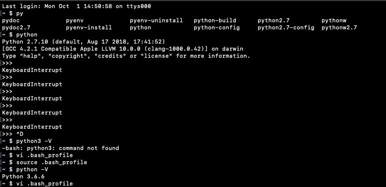 pyenv install 3.6.6 でエラーが発生する。