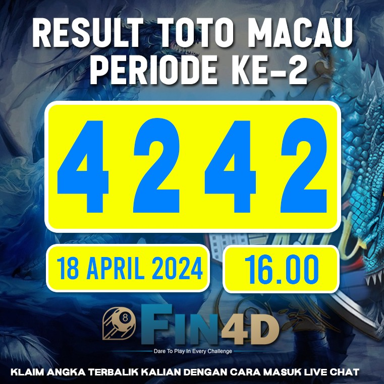 SAH DI ANGKA 4 2 4 2 data macau, keluaran macau, resut macau, hasil