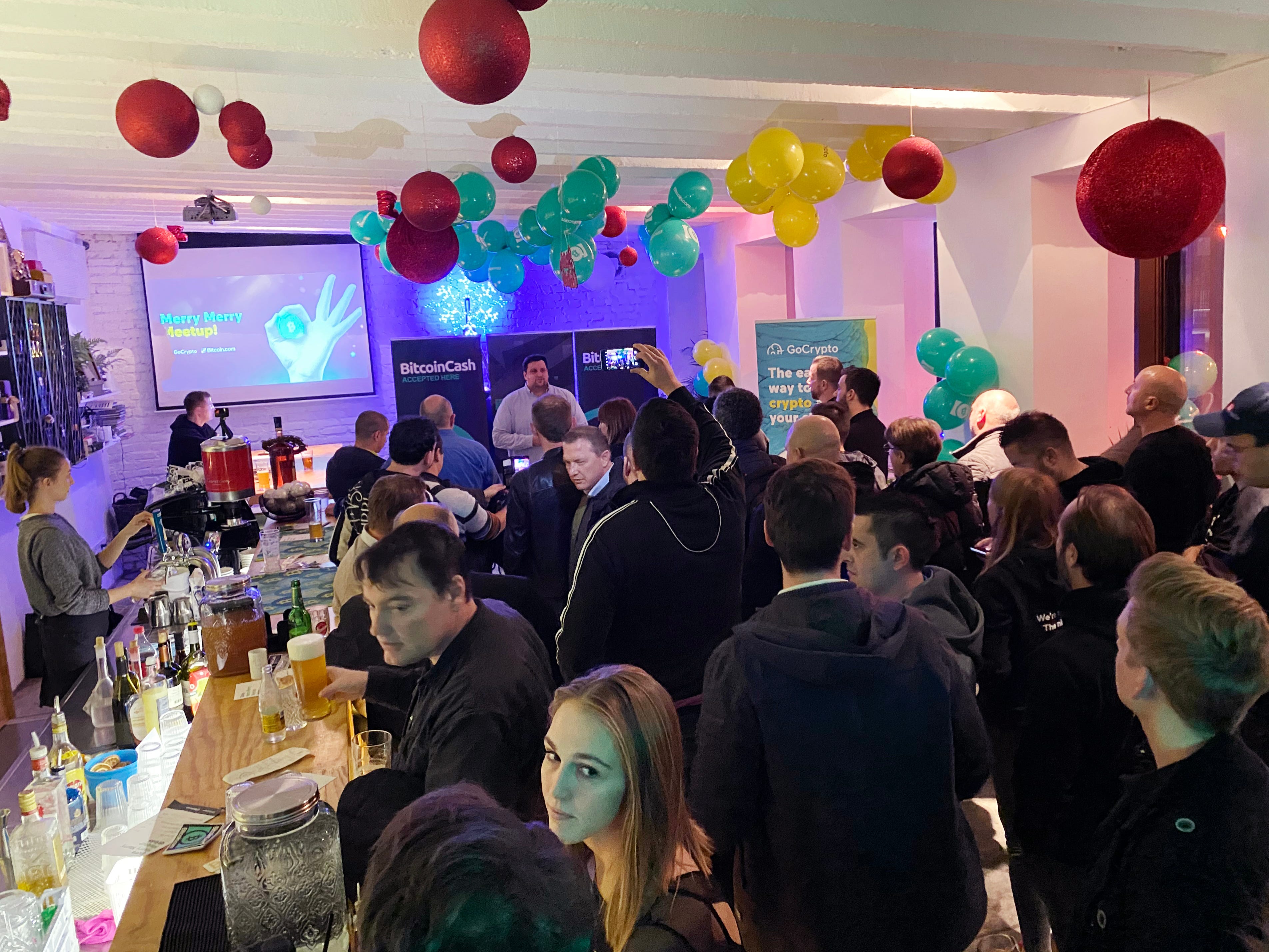 A Merry Bitcoin Cash Meet-Up. The first ever Bitcoin Cash Meet-Up in… | by  GoCrypto | GoCrypto Blog | Medium