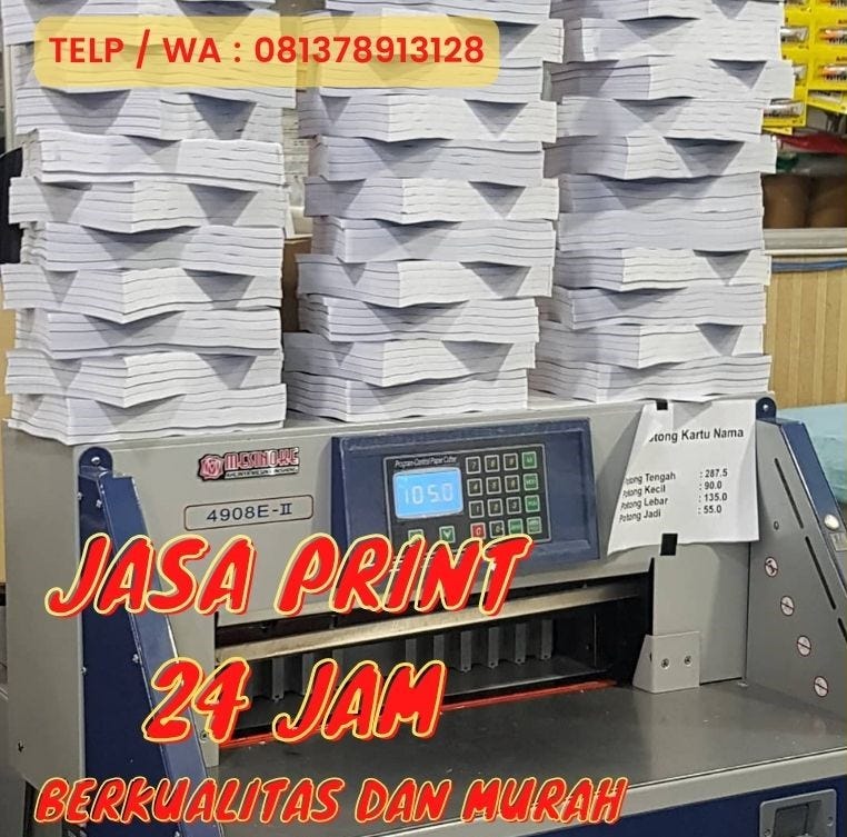 Tempat print 24 jam terdekat di jakarta timur dan jenis digital print