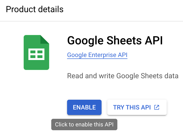 How to use Google Sheet API to access Google Sheets for your