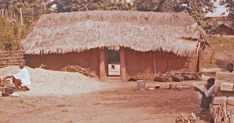 Mud House in Onicha. Source: A Mighty Tree