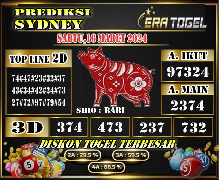 ANGKA JITU SYDNEY 16 MARET 2024 ERATOGEL - SHIO TOGEL 2024 - Medium