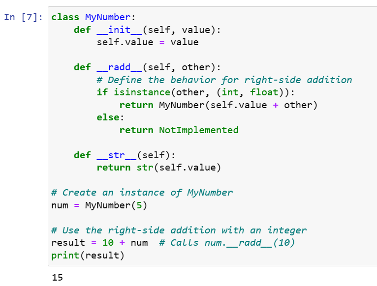 Few Magical Methods in Python. 1. __radd__: | by Laxmi prasanna | Medium