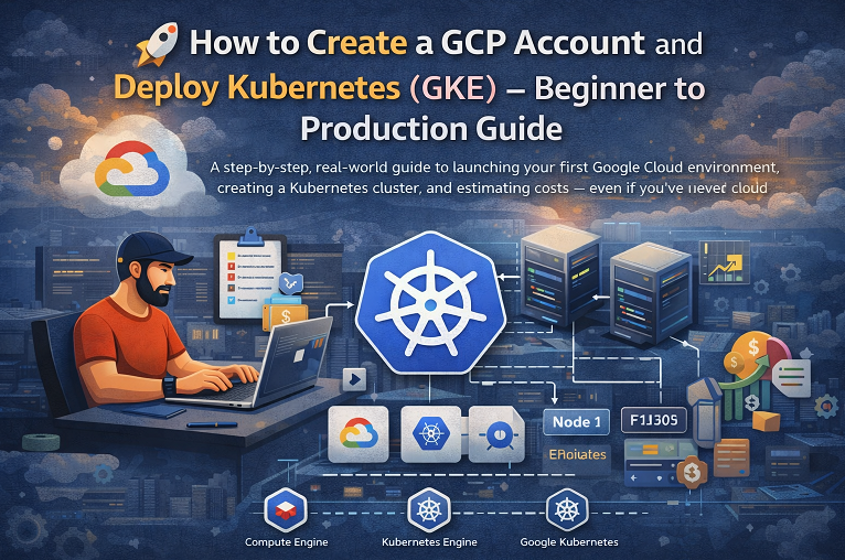🚀 How to Create a GCP Account and Deploy Kubernetes (GKE) — Beginner to Production Guide