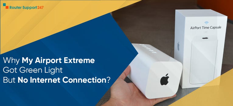 Why My Airport Extreme Got Green Light But No Internet Connection? -  William - Medium