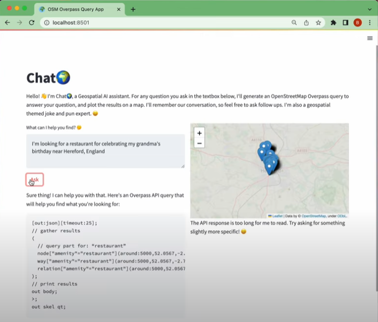 ChatGeoPT 를 파이썬에서 한글로 따라해보기