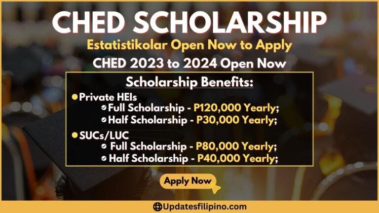 CHED Scholarship Program For Future Statisticians Estatistikolar | By ...