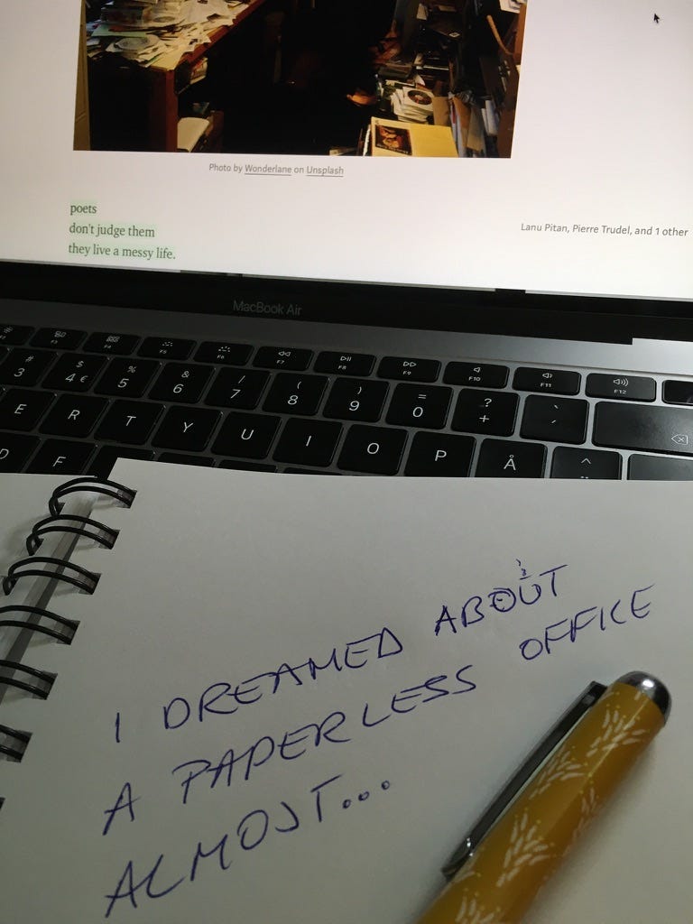 Paperless. AN OFFICE POEM | by d’Viggo | Medium