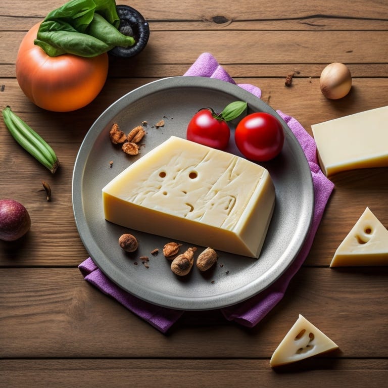 Kaşar Peyniri Ve Domates Sunumu