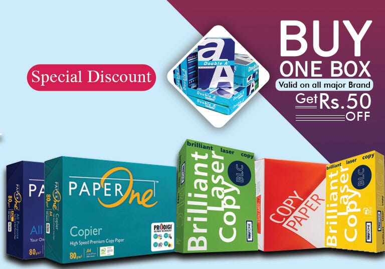 Get the best quality A4 Printing paper brand in Pakistan by