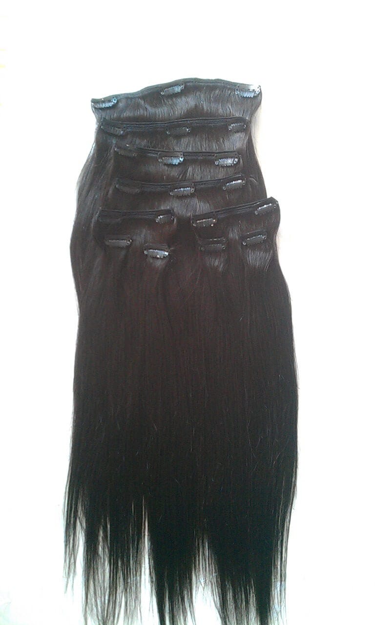 Clip In Hair Extensions Clips are Easy to Fit On Your Head!