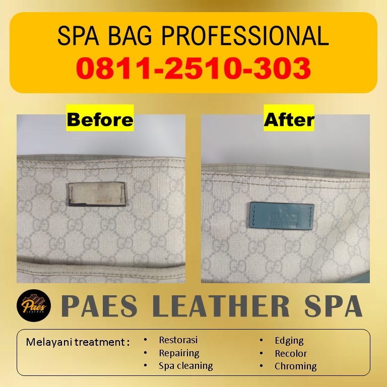 jasa bag spa Tangerang Jasa Perbaikan Tas Kulit Paes Leather Spa Medium