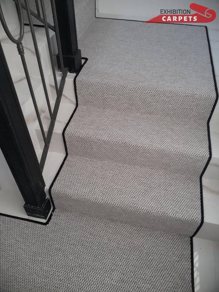 Carpeting your stairs adds a touch of luxury and can also make them
