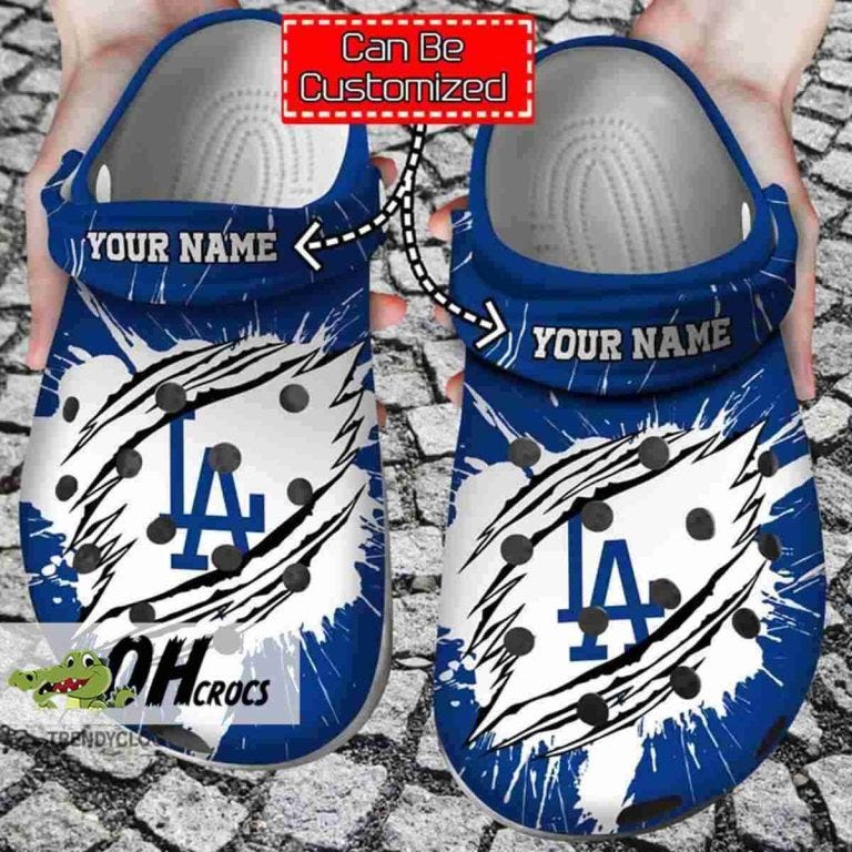 Stride in Style with Los Angeles Dodgers Crocs Comfort and Fandom in One Footstep by Oh Crocs Medium