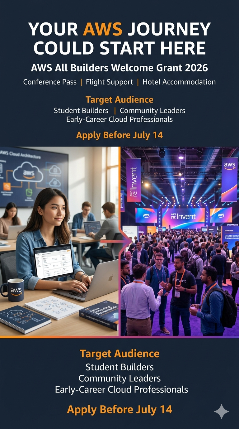 AWS All Builders Welcome Grant 2026: Your Ticket to re:Invent, Your Launchpad to Bigger Things
