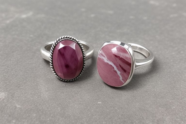 More Than Just Pink: Exploring the Allure of Rhodonite Rings | by ...