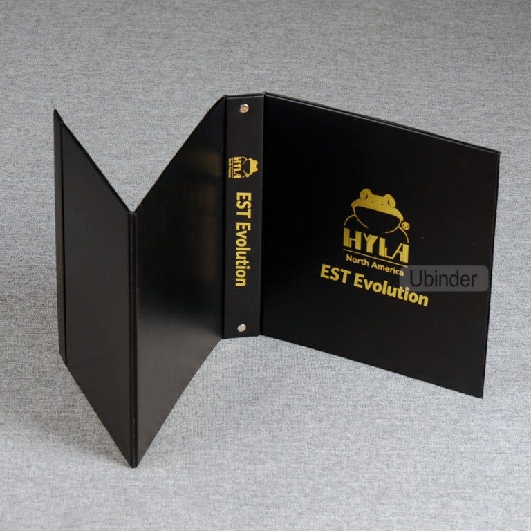 A4 Easel 3 Ring Binder in Black Ubinder Medium