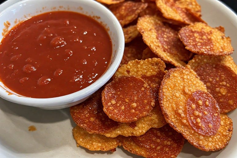 The 8-Minute Keto Pepperoni Chips You Need to Make Right Now!