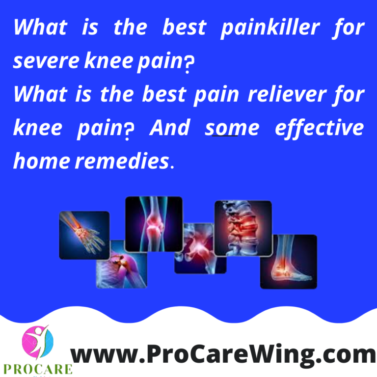 Pain Relief For Bad Knees 10 Best Tips For Home Remedies procarewing Medium