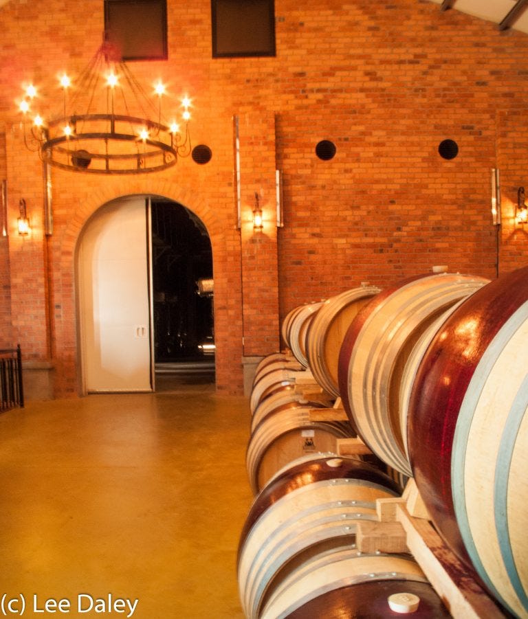 Aging is good at Ernie Els Winery.