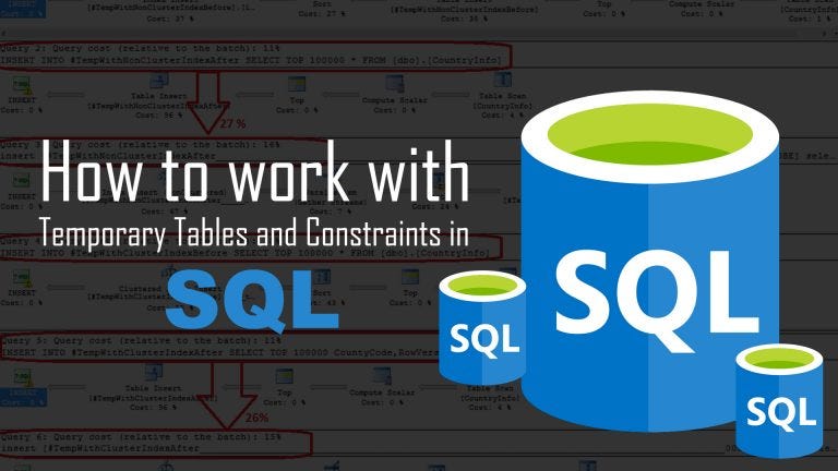 How to work with Temporary Tables in SQL | by Yash Jain ...