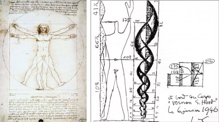 Vitruvian man — Le Corbusier’s Modulor
