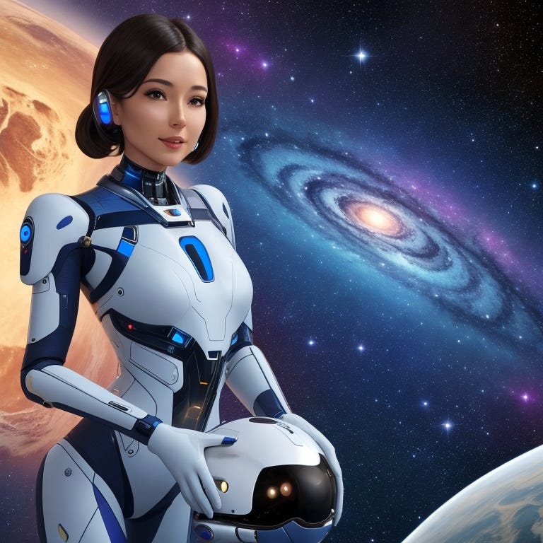 “Navigating the Cosmos AI’s Vision of Creating Air in Space” by AI