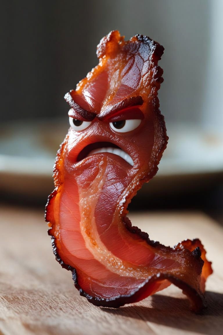 Bacon and I Are at Odds