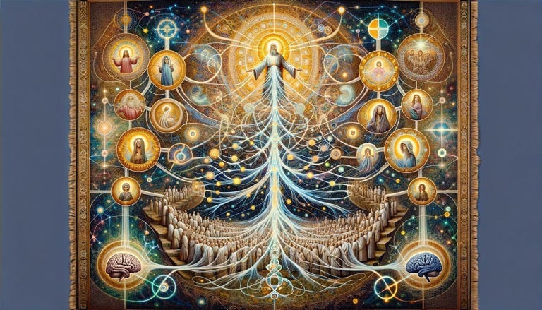 Spiritual Quantum Tapestry: Interweaving Theology, Quantum Mechanics 