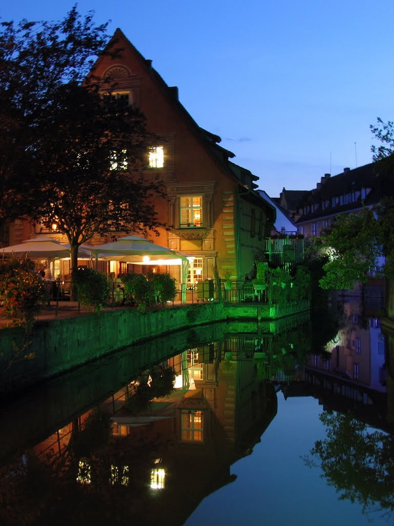 Reflections by night, Colmar / France