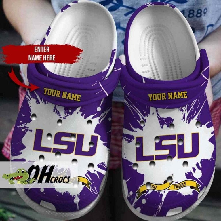 Strut in Style with LSU Tigers Crocs: Unleash Your Inner Roar! | by Oh ...