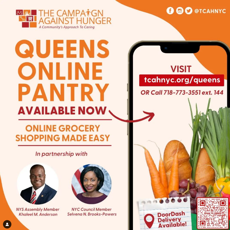 TCAH Queens Online Food Pantry — Register for Groceries NeON Works