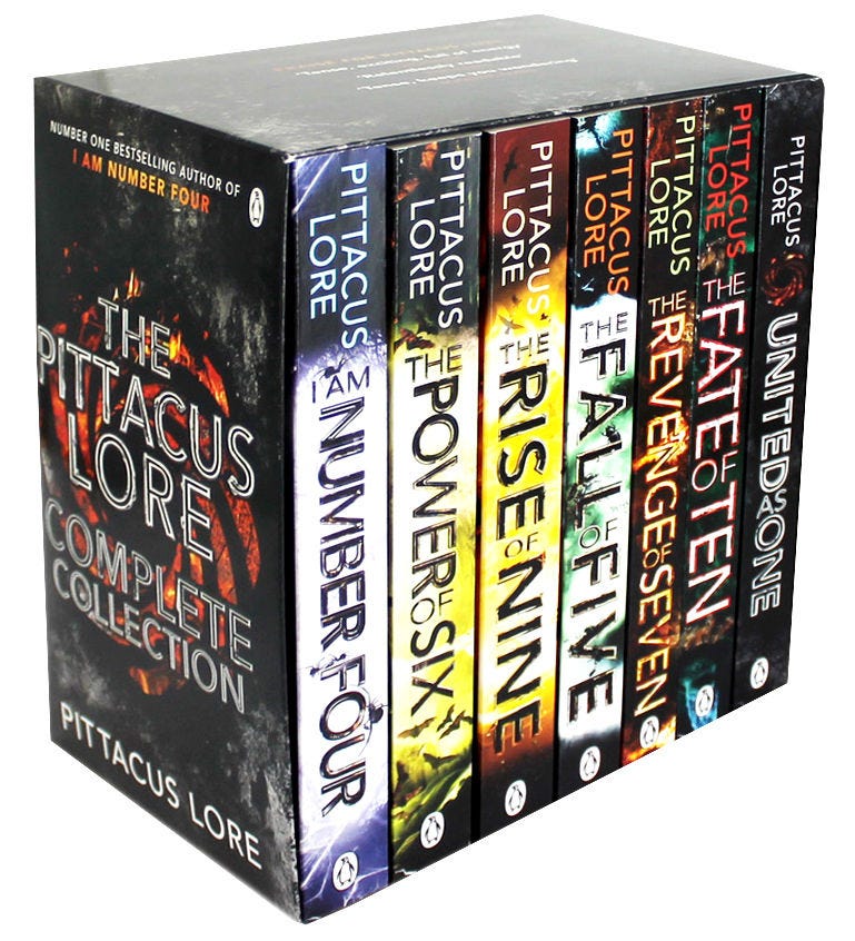 Lorien Legacies Pittacus Lore 7 Book Set: Number Four, Power of