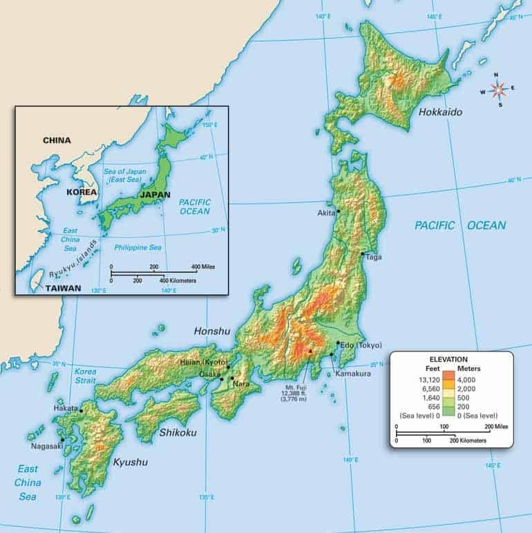 Vị Trí Nhật Bản trên Bản Đồ Thế Giới - Khám Phá Đất Nước Hoa Anh Đào