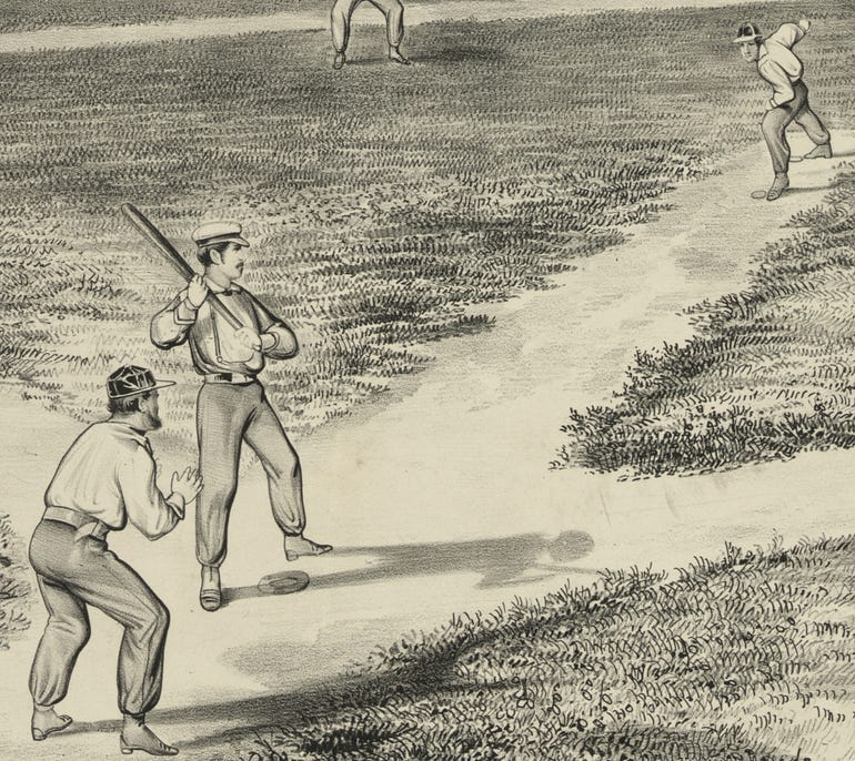 Joe Leggett, catching Jim Creighton
