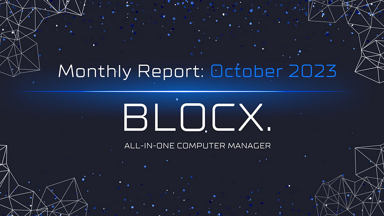 BLOCX. Laporan Bulanan & Desktop: Oktober 2023