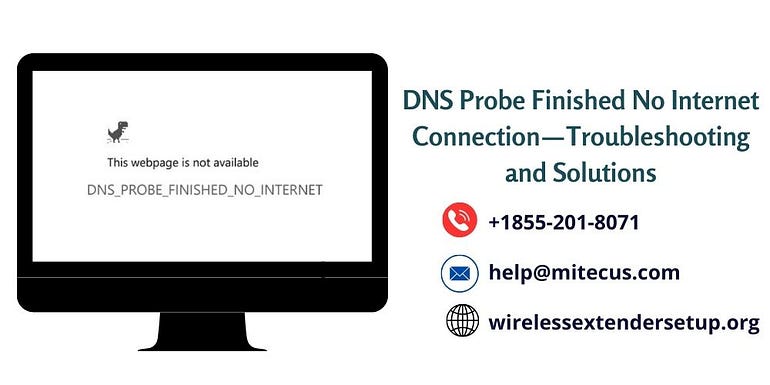 DNS Probe Finished No Internet