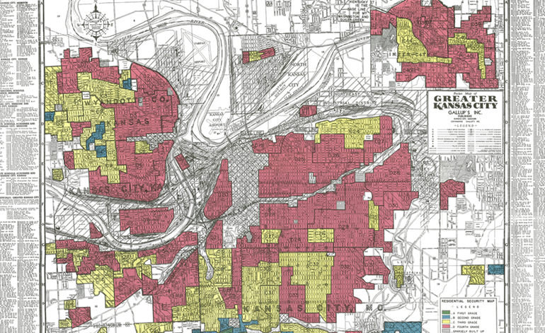 Redlining Map of Kansas City in 1935