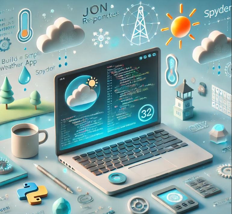 ⏲Build a Simple Weather App in Python (Spyder) — Complete Guide from ...