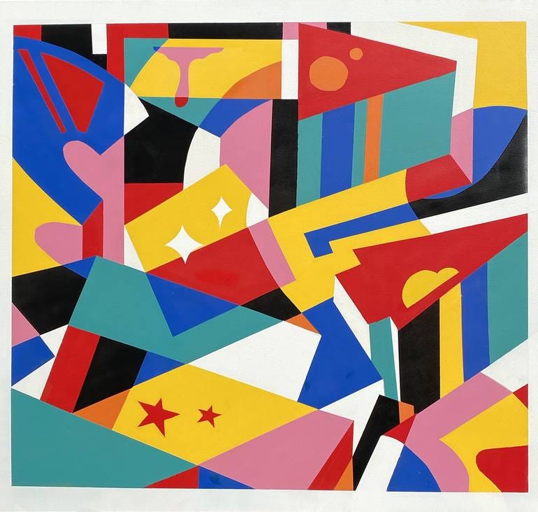 Straight Line Painting Straight Line Painting Medium